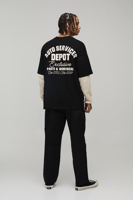 Skate Fit Pleat Front Work 365 Trouser - Image 2