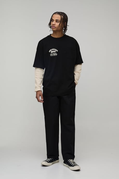 Skate Fit Pleat Front Work 365 Trouser - Image 4