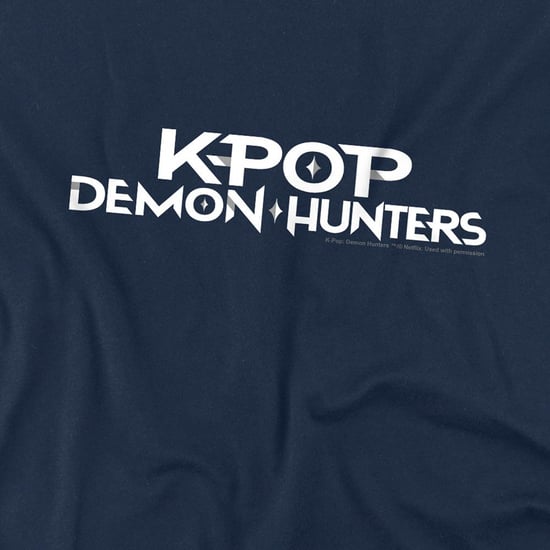 K-Pop Demon Hunters Kinderen/Kinderen Logo T-shirt (Marine) - Image 2