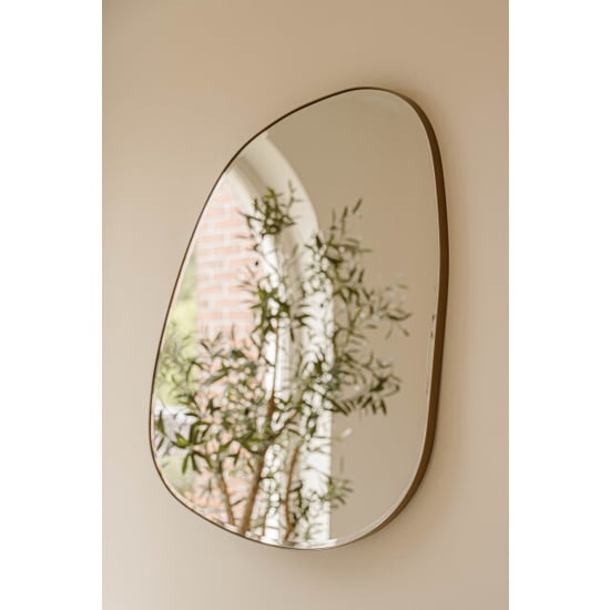 Indore Home Organische spiegel pearl | rand & facet rand | wandspiegel | 80 x 70 cm - Image 1