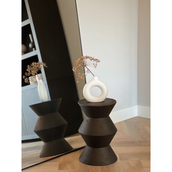 Indore Home woodside bijzettafel stool massief hout boomstam - - Image 1
