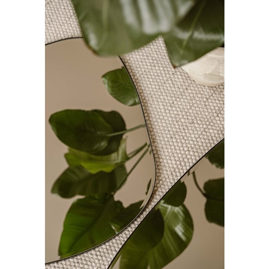 Indore Home Organische spiegel pearl | rand & facet rand | wandspiegel | 80 x 70 cm | - Image 1