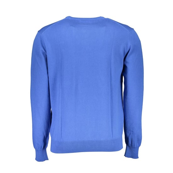 La Martina Blue Cotton Men's Knitwear Shirt - Image 2