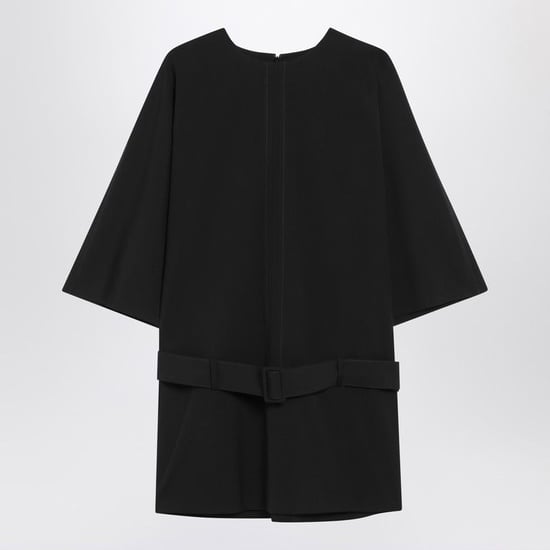 Black Wool-blend Mini Dress - Image 1