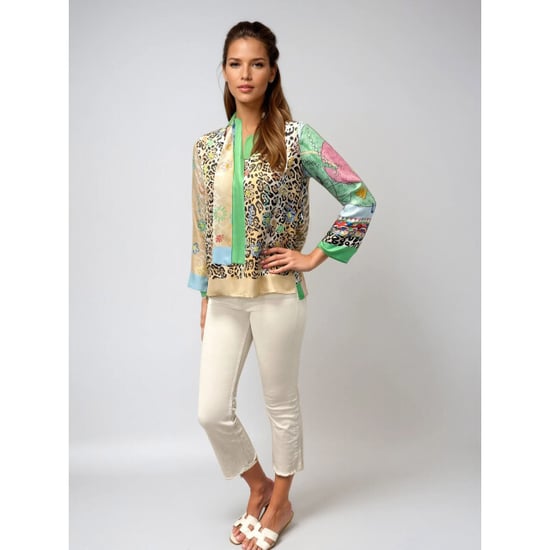 Mucho Gusto ® blouse roma painterly leopard patchwork - Image 2