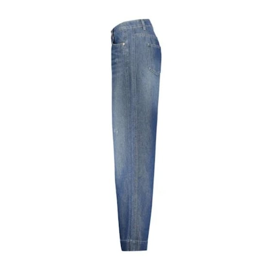 Geisha 61034-10 827 jeans gold yarn mid blue denim/gold - Image 4