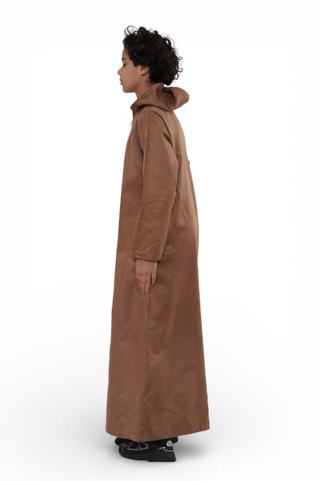 Kinderjongens Jubba-gewaad met capuchon voor Eid, camelbruin, Marokkaanse stijl, Ramadan, Eid Thobe - K-HM12 - Image 4
