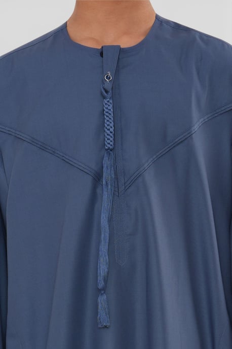 Kinderen jongens Eid blauwe Marokkaanse Jubba gewaad Djellaba Ramadan Eid Thobe - K-HM11 - Image 5