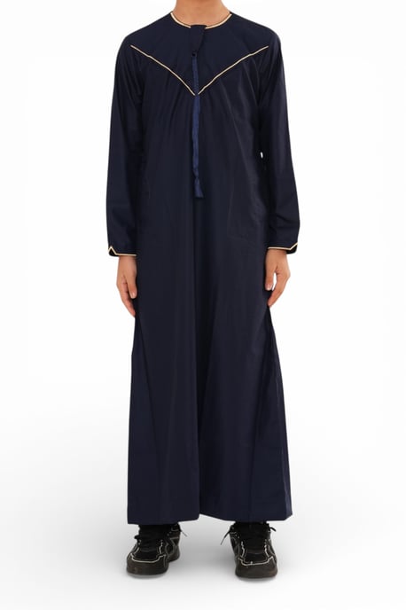 Kinderen Jongens Ramadan Marineblauw Marokkaanse Jubba Robe Djellaba Eid Thobe - K-TT-006 - Image 5