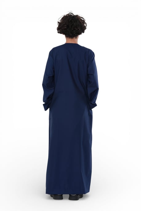 Kinderen jongens Eid marineblauw Marokkaanse Thobe gewaad Djellaba Ramadan Eid Jubba- K-HM10 - Image 4