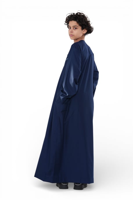 Kinderen jongens Eid marineblauw Marokkaanse Thobe gewaad Djellaba Ramadan Eid Jubba- K-HM10 - Image 5