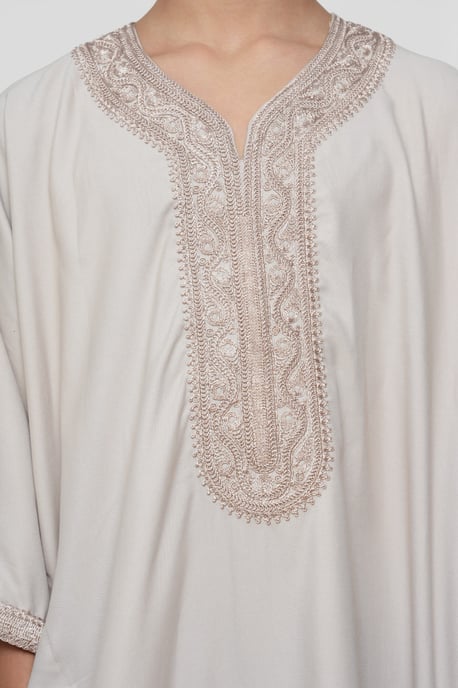 Kinderen jongens zalm Marokkaanse Thobe gewaad Djellaba Gandoura Eid Jubba- K-HM66 - Image 5