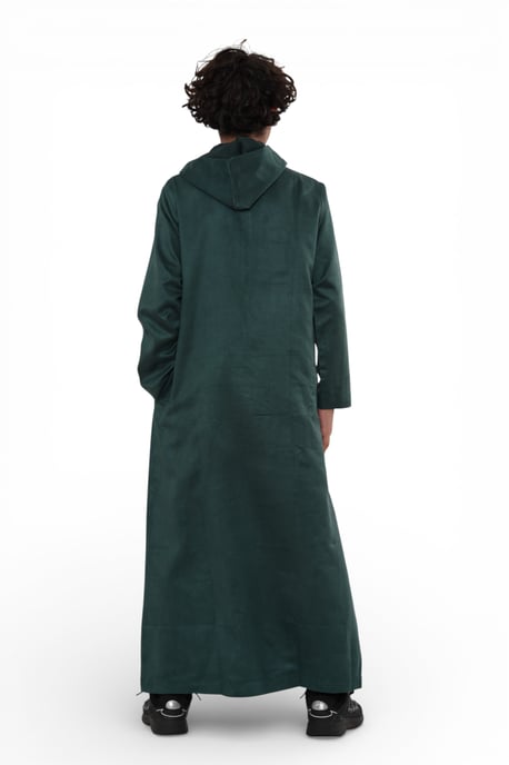 Kinderen Jongens Capuchon Eid Groene Marokkaanse Jubba Gewaad Ramadan Eid Thobe - K-HM12 - Image 5