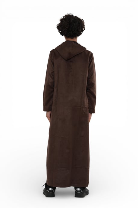 Kinderen Jongens Capuchon Eid Bruine Marokkaanse Jubba Robe Ramadan Eid Thobe - K-HM12 - Image 5