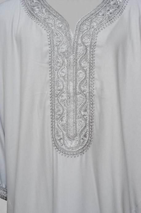 Kinderen jongens grijze Marokkaanse Thobe gewaad Eid Djellaba Gandoura Jubba-K-HM65 - Image 5