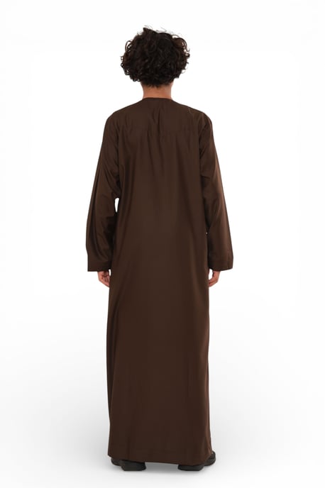 Kinderen jongens Eid bruin Marokkaanse Jubba gewaad Djellaba Ramadan Eid Thobe - K-HM11 - Image 5