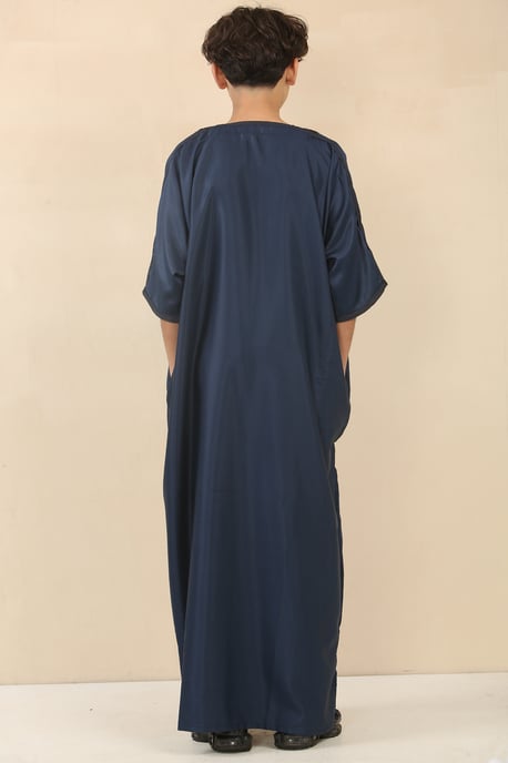 Kinderjongens blauwe Marokkaanse Thobe Djellaba Jubba Robe Eid - Image 4