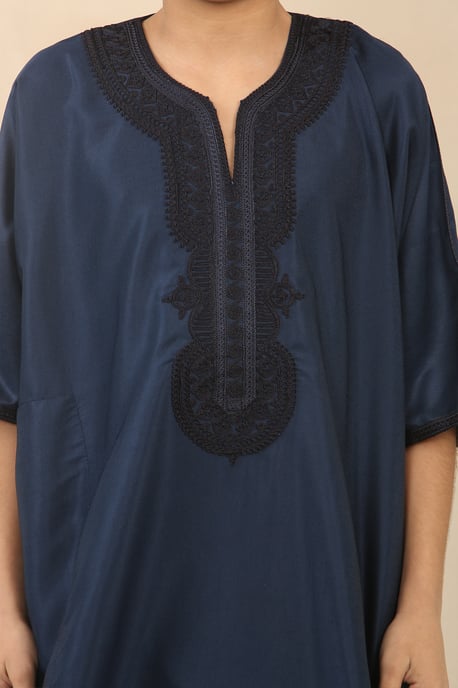 Kinderjongens blauwe Marokkaanse Thobe Djellaba Jubba Robe Eid - Image 5