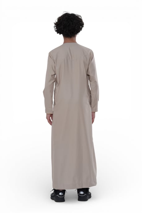 Kinderen Jongens Ramadan Beige Marokkaanse Jubba Robe Djellaba Eid Thobe - K-TT-006 - Image 5