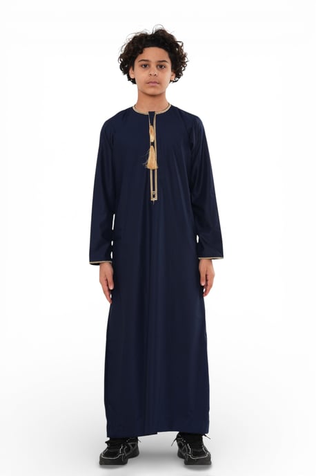 Barn Pojkar Ramadan Marockansk Marockansk Thobe Robe Emirati Eid Jubba- TT-003 - Image 1