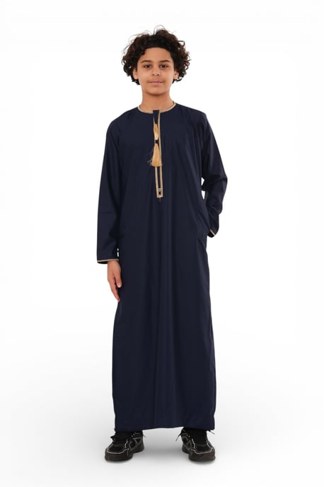 Barn Pojkar Ramadan Marockansk Marockansk Thobe Robe Emirati Eid Jubba- TT-003 - Image 2