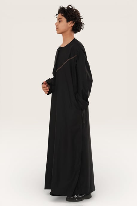 Kinderen jongens Eid bruin Marokkaanse Thobe gewaad Djellaba Ramadan Eid Jubba- K-HM10 - Image 2