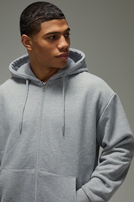 MAN Active Premium Oversized Zip Through Hoodie - Image 3