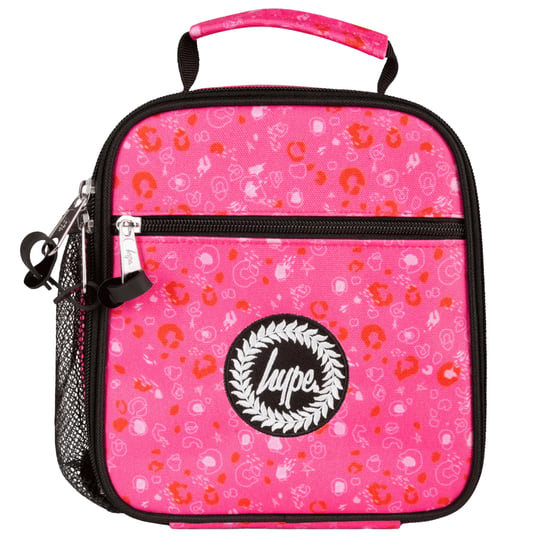 Hype Leopard Print Pink Lunch Bag - Image 1