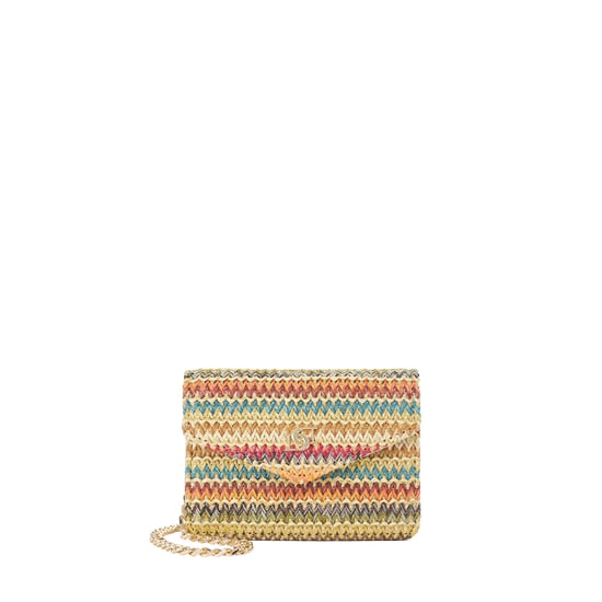 Dune Accessories Kisses - Rainbow Raffia Purse - Image 1
