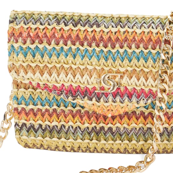 Dune Accessories Kisses - Rainbow Raffia Purse - Image 4