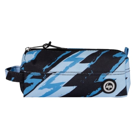 Hype Lightning Scribble Black/Blue Pencil Case - Image 1