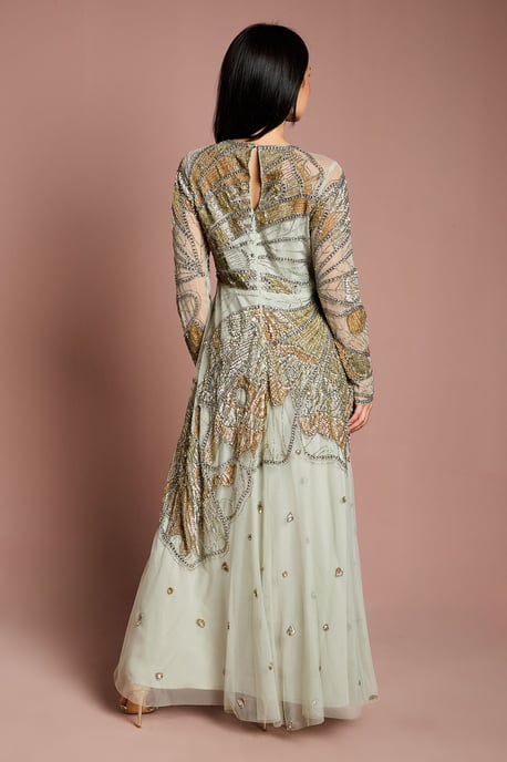 Petite Premium Hand Embellished Maxi Dress - Image 3