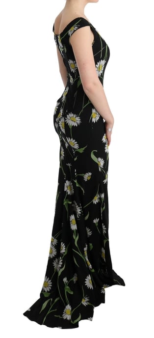 Daisy Print Maxi Jurk Mouwloos V-hals - Image 4