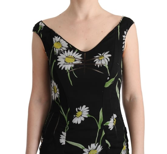 Daisy Print Maxi Jurk Mouwloos V-hals - Image 5