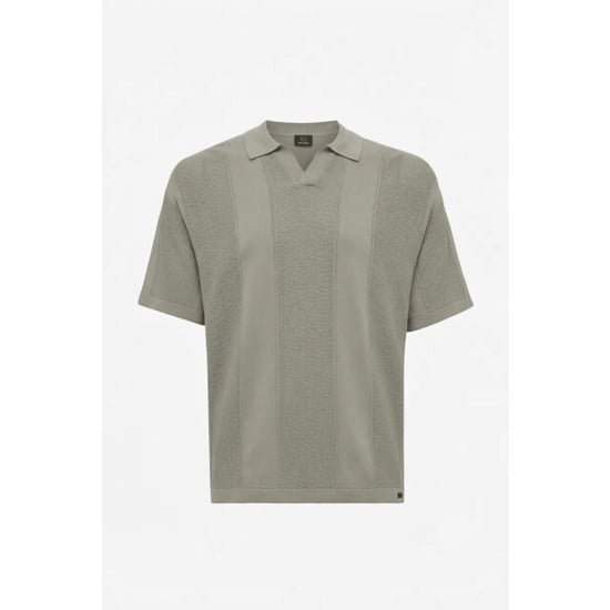 Genti Polo no buttons ss grey - Image 1