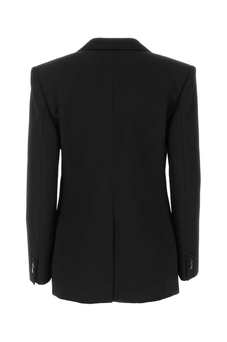 Black Wool Blend Blazer - Image 2