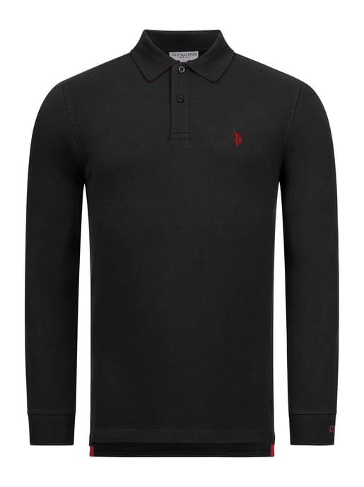 U.S. POLO ASSN. Heren langmouwen Polo Shirt gemaakt van katoenen elastaan - Image 1