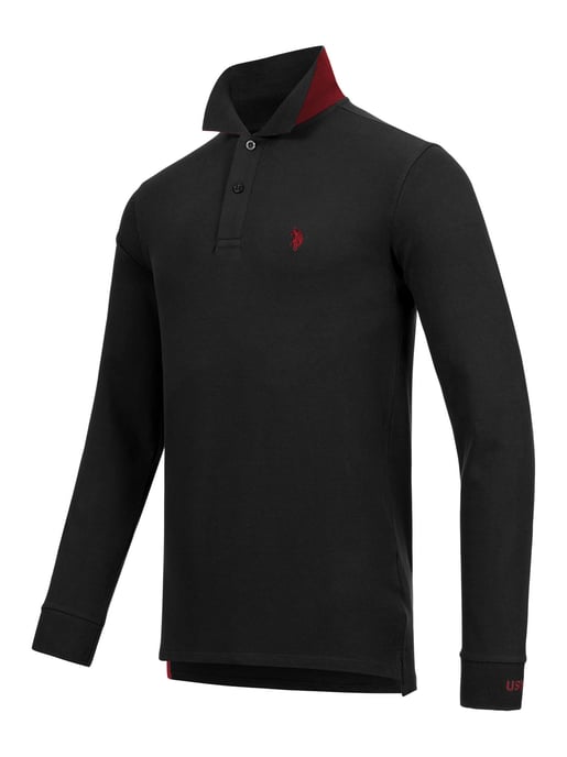 U.S. POLO ASSN. Heren langmouwen Polo Shirt gemaakt van katoenen elastaan - Image 2