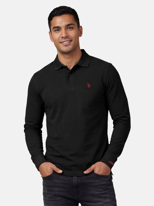U.S. POLO ASSN. Heren langmouwen Polo Shirt gemaakt van katoenen elastaan - Image 5