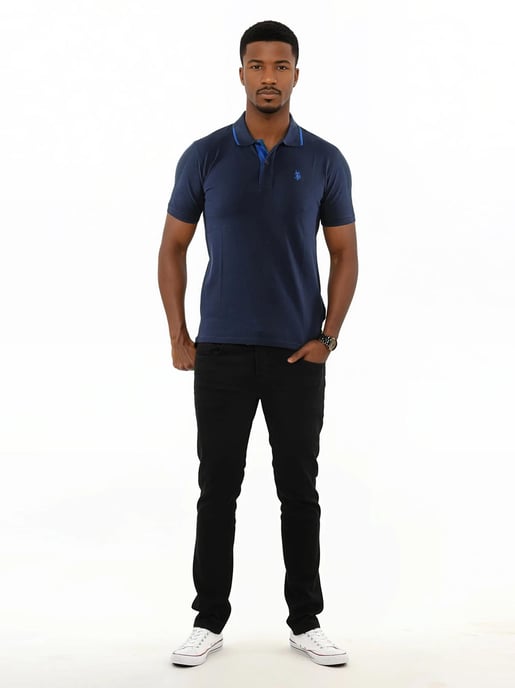 U.S. POLO ASSN. Men's Classic Fit Polo Shirt met korte mouwen gemaakt van katoenen elastaan - Image 3