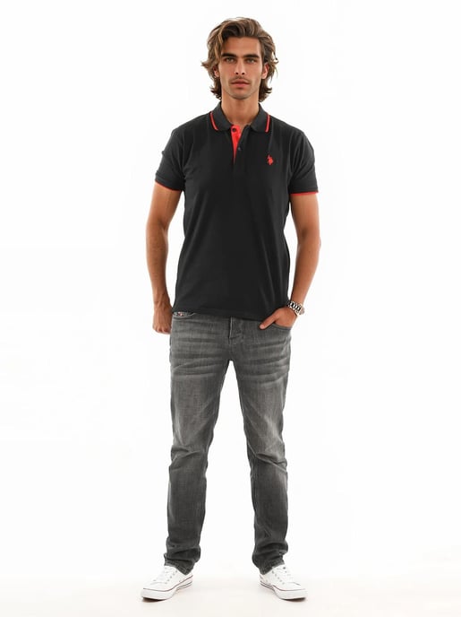 U.S. POLO ASSN. Men's Classic Fit Polo Shirt met korte mouwen gemaakt van katoenen elastaan - Image 3