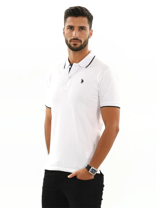 U.S. POLO ASSN. Men's Classic Fit Polo Shirt met korte mouwen gemaakt van katoenen elastaan - Image 4