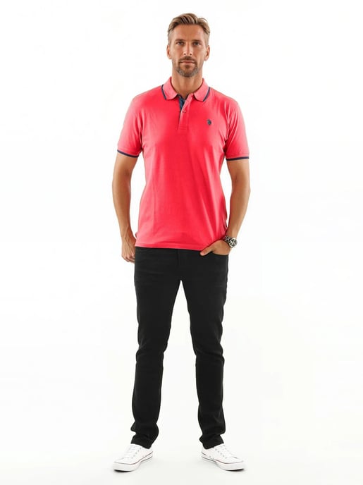 U.S. POLO ASSN. Men's Classic Fit Polo Shirt met korte mouwen gemaakt van katoenen elastaan - Image 3