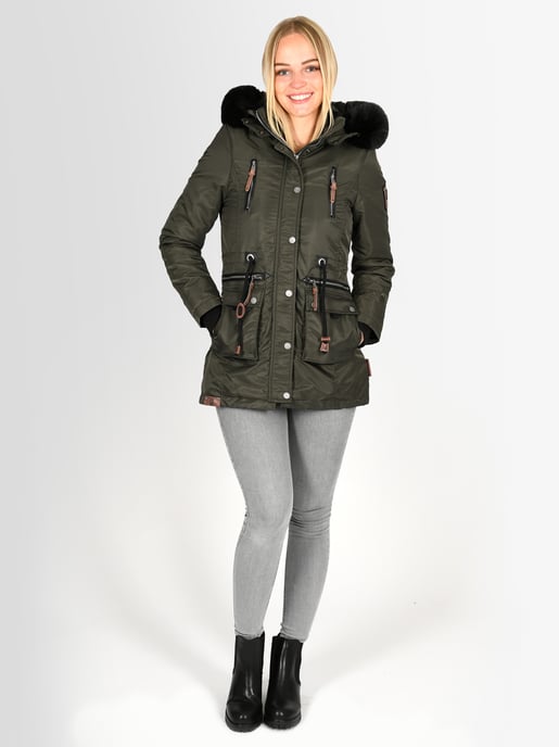 Navahoo Mangala Princess Damen Winterjacke B873 Grün Größe L - Gr. 40 - Image 6