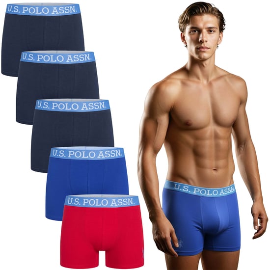 U.S. POLO ASSN. Heren Boxershorts 5-pack in katoenen elastaan - Image 1