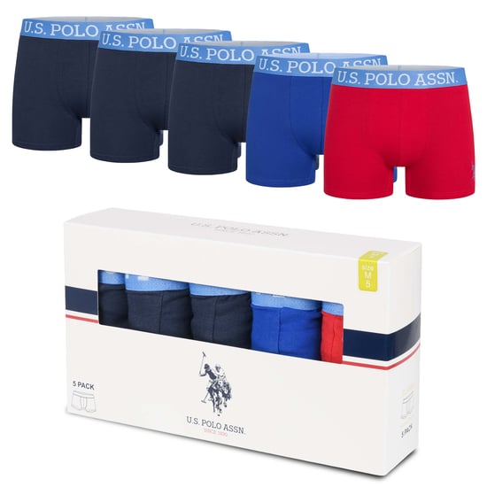 U.S. POLO ASSN. Heren Boxershorts 5-pack in katoenen elastaan - Image 5