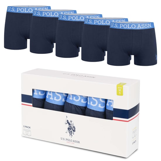 U.S. POLO ASSN. Heren Boxershorts 5-pack in katoenen elastaan - Image 5