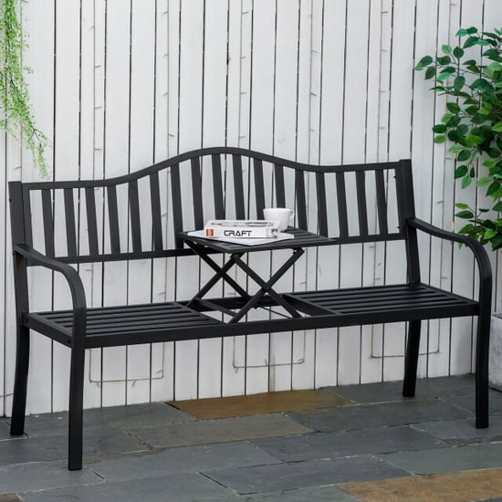 4goodz Tuinbank met uitklapbare tafel voor 2-3 personen - - Image 4
