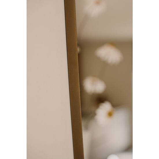 Indore Home Spiegel troas | bronzen organische vorm spiegel | asymmetrisch design | 110 x 62 - Image 2