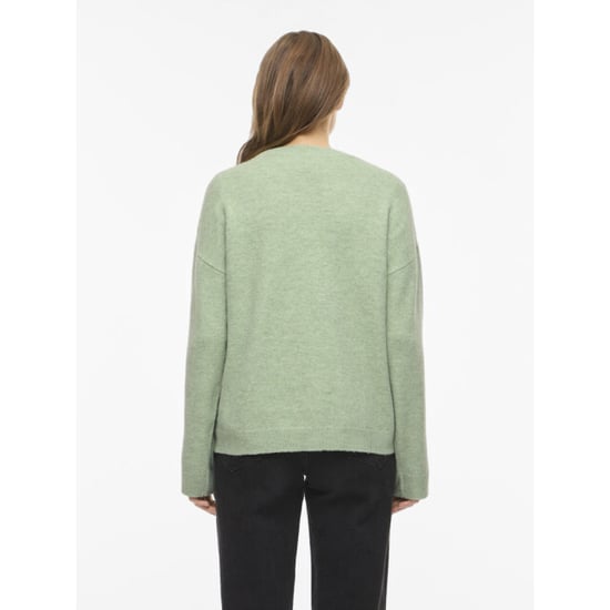 Vila Viliga ls o-neck knit top noos mint - Image 3